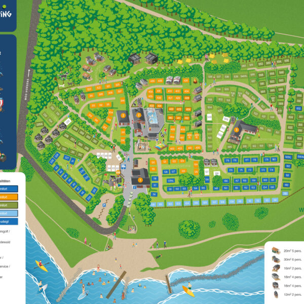 Horsens City Camping campsite map